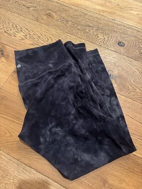 lululemon athletica Black Tie-Dye High-Rise Leggings